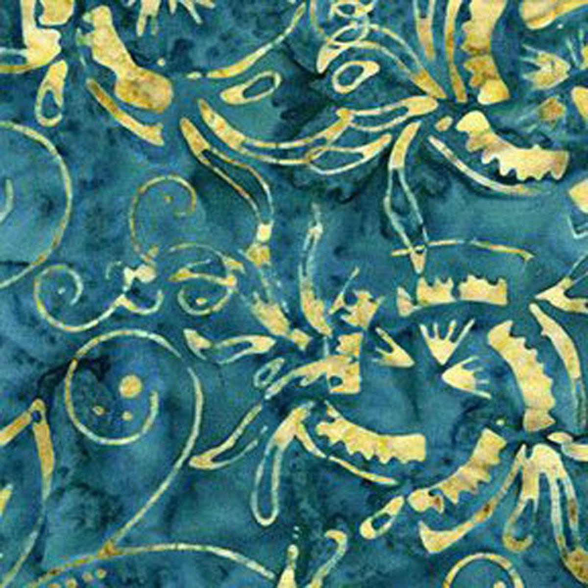 Timeless Treasures Valley Blossom B8168 Ocean
