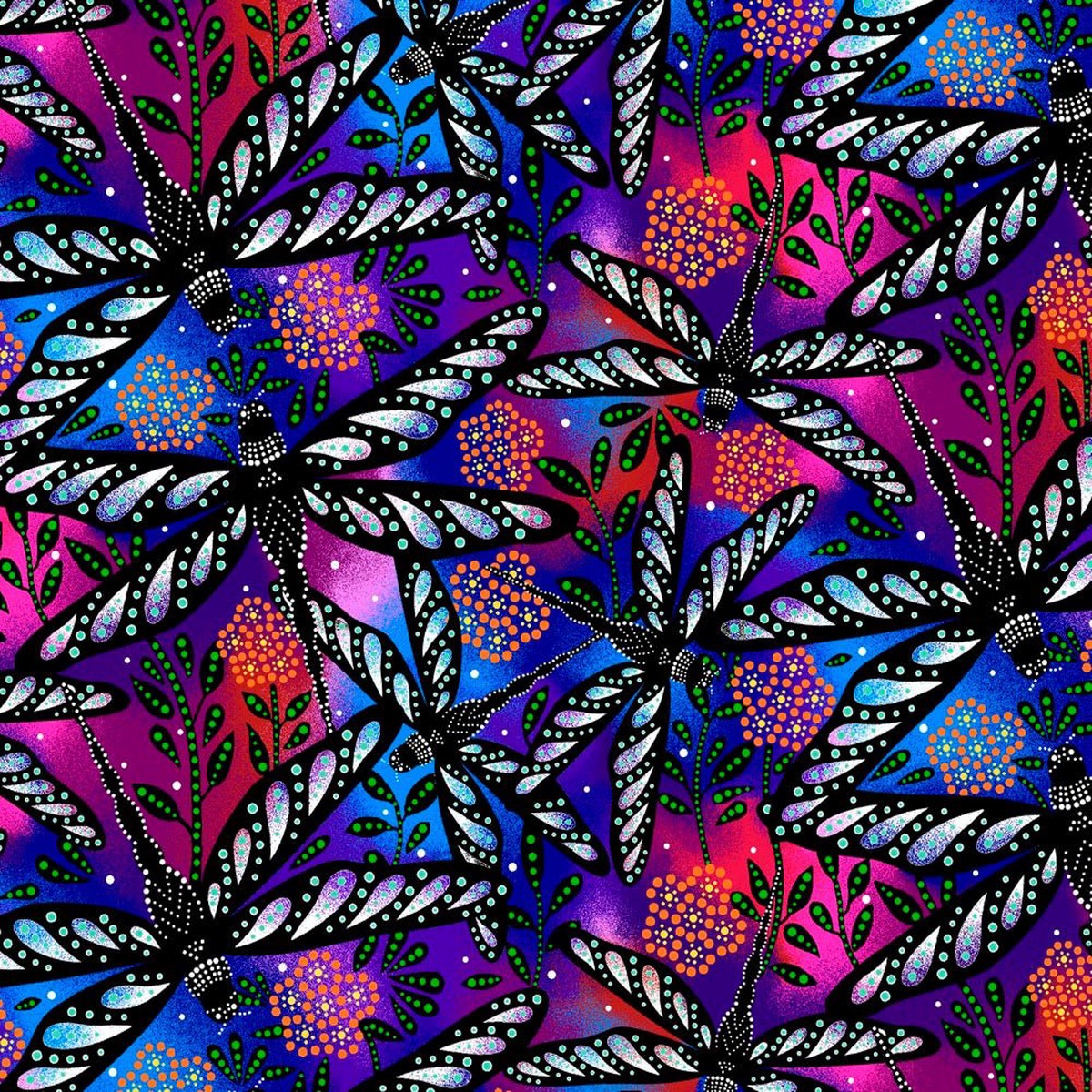 Dragonflies Butterflies Dragonflies (14 yard)