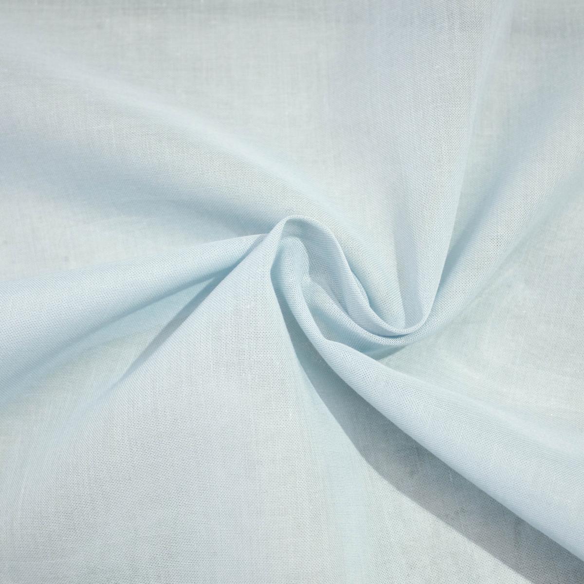 Meron Light Blue Cotton Voile Fabric