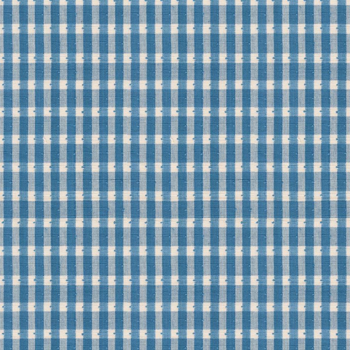 Brunschwig & Fils Halsey Cotton Check Oxford Blue Upholstery Fabric