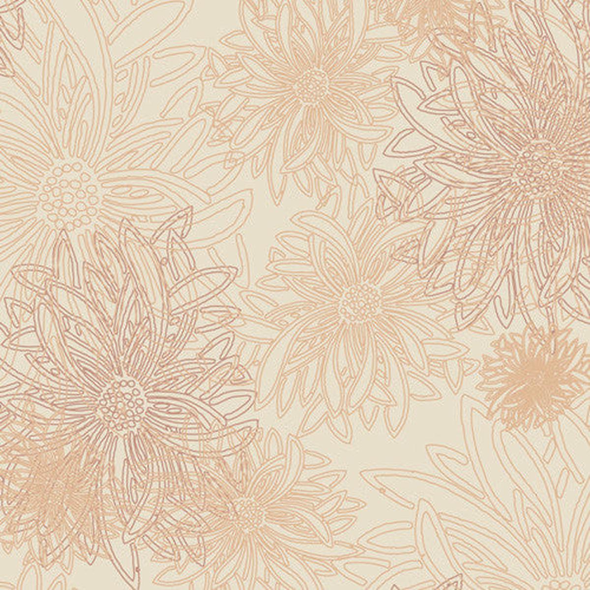 Floral Elements Quilt Fabric - Sand Tan - FE-504