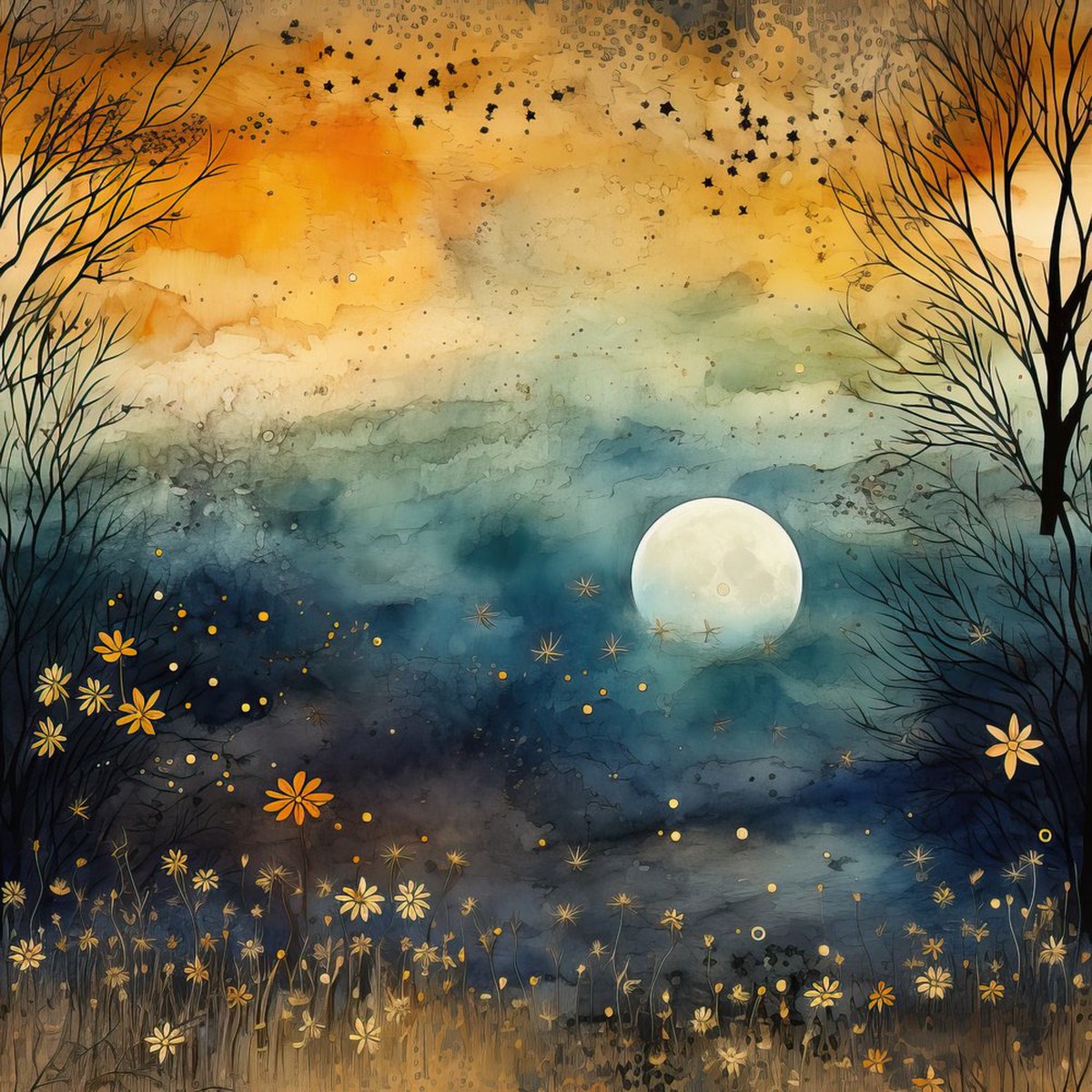 Moonlit Mystique 9 Fabric