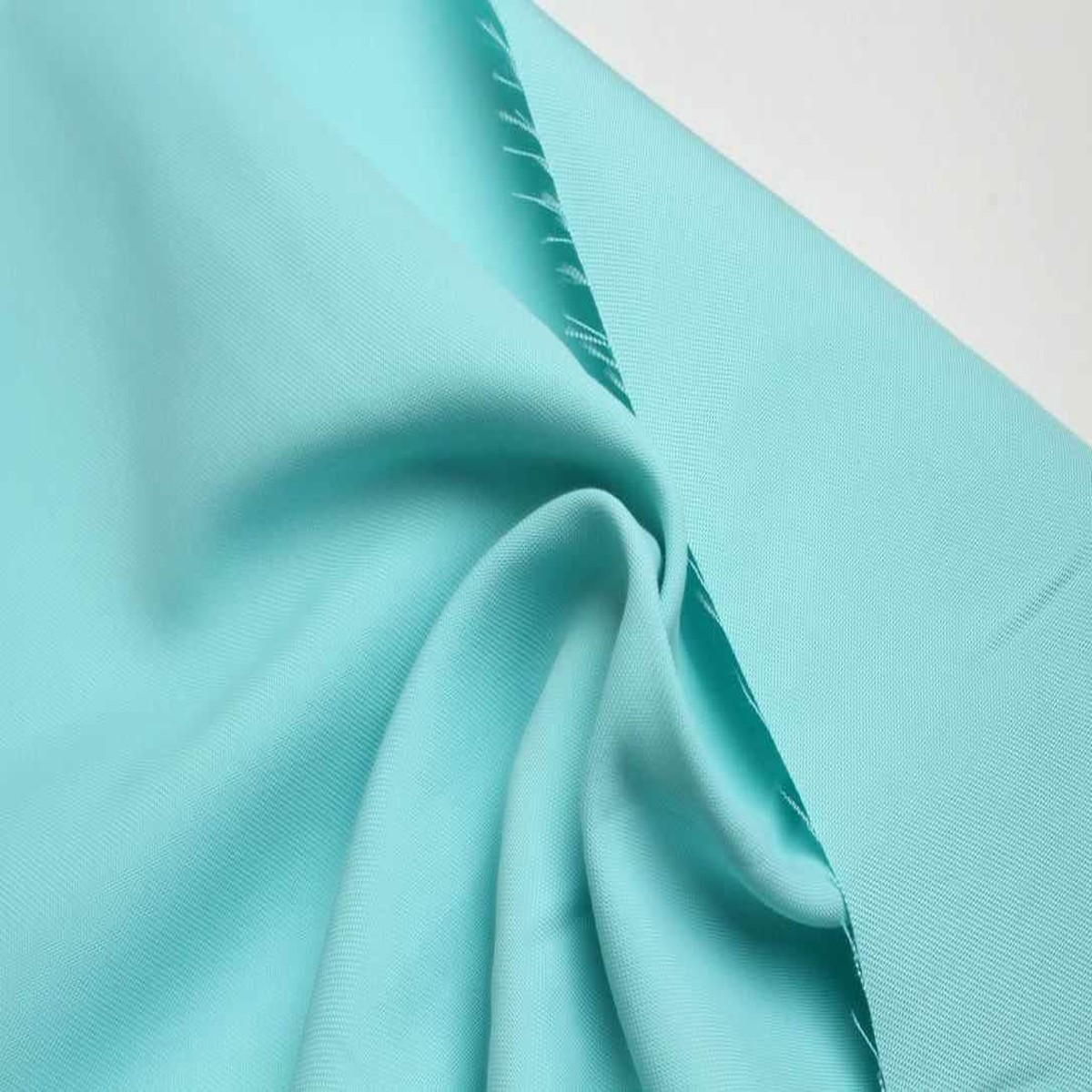swatch-Viscose Cotton Twill Fabric Light Turquoise