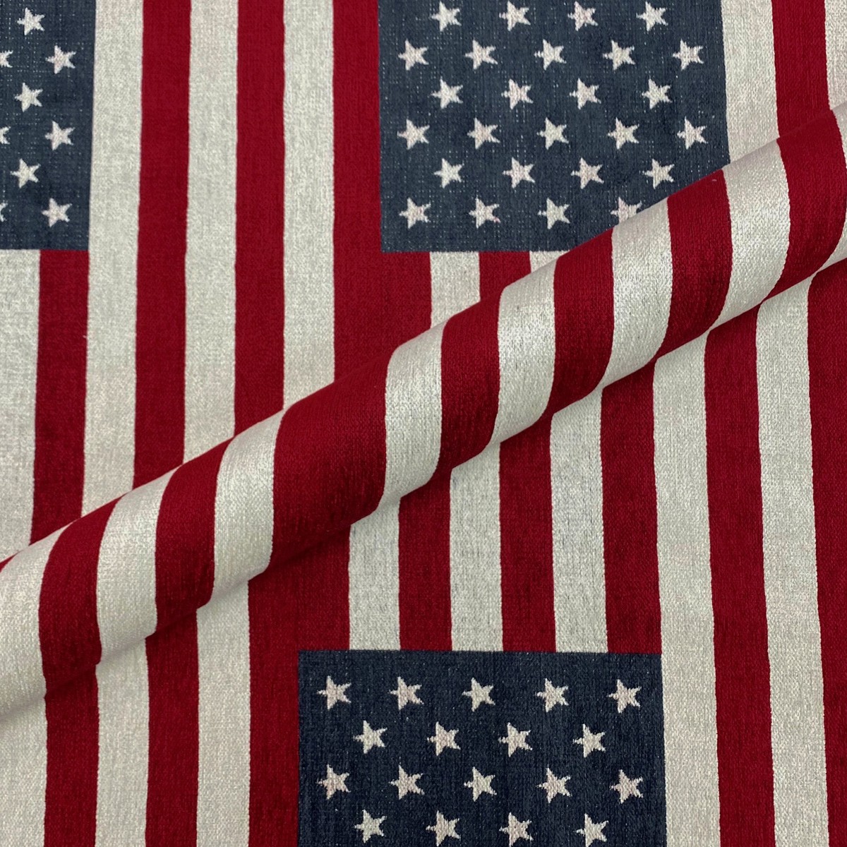 American Flag Tapestry Weave Upholstery Fabric 54"