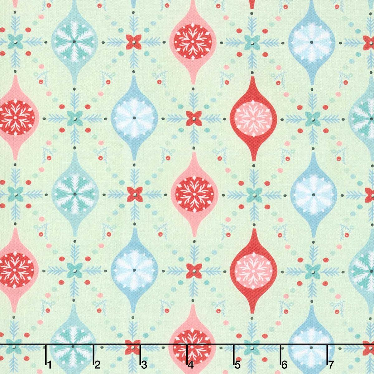 Frost And Flurry - Merry Berries Mint Yardage