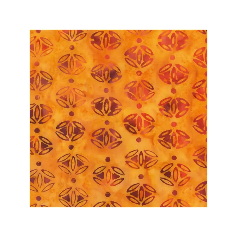Jdj Prints Jacqueline de Jonge 328Q-1 Orange Twinkle Batik Cotton