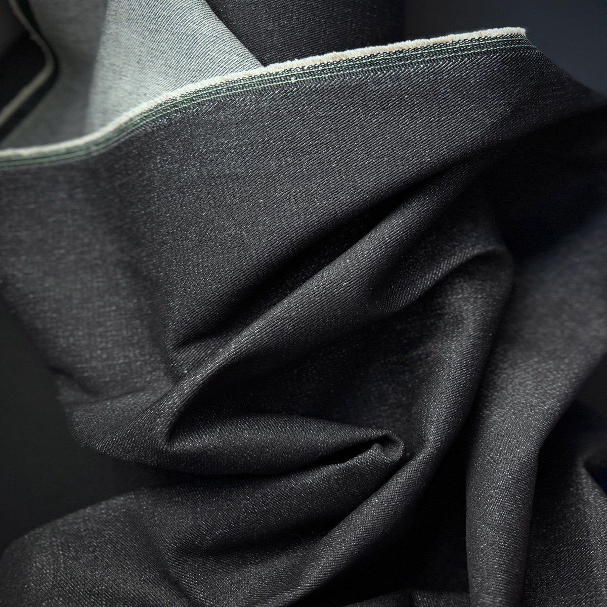 12.5oz Cotton Denim, Black