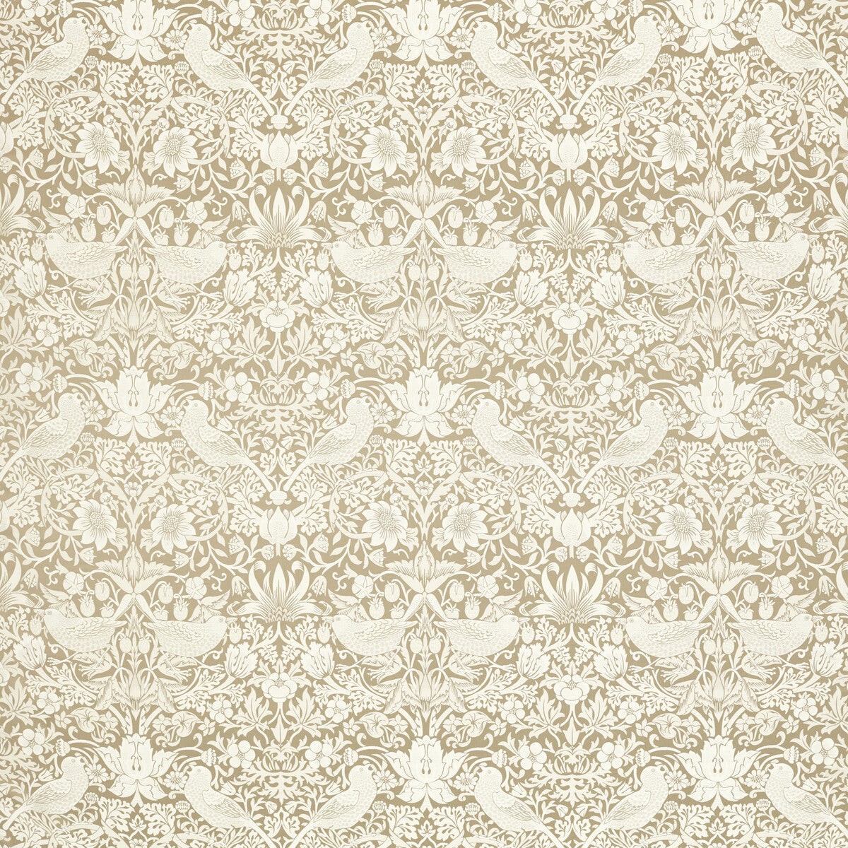 CLARKE AND CLARKE - STRAWBERRY THIEF JACQUARD- LINEN - Fabric by the Yard
