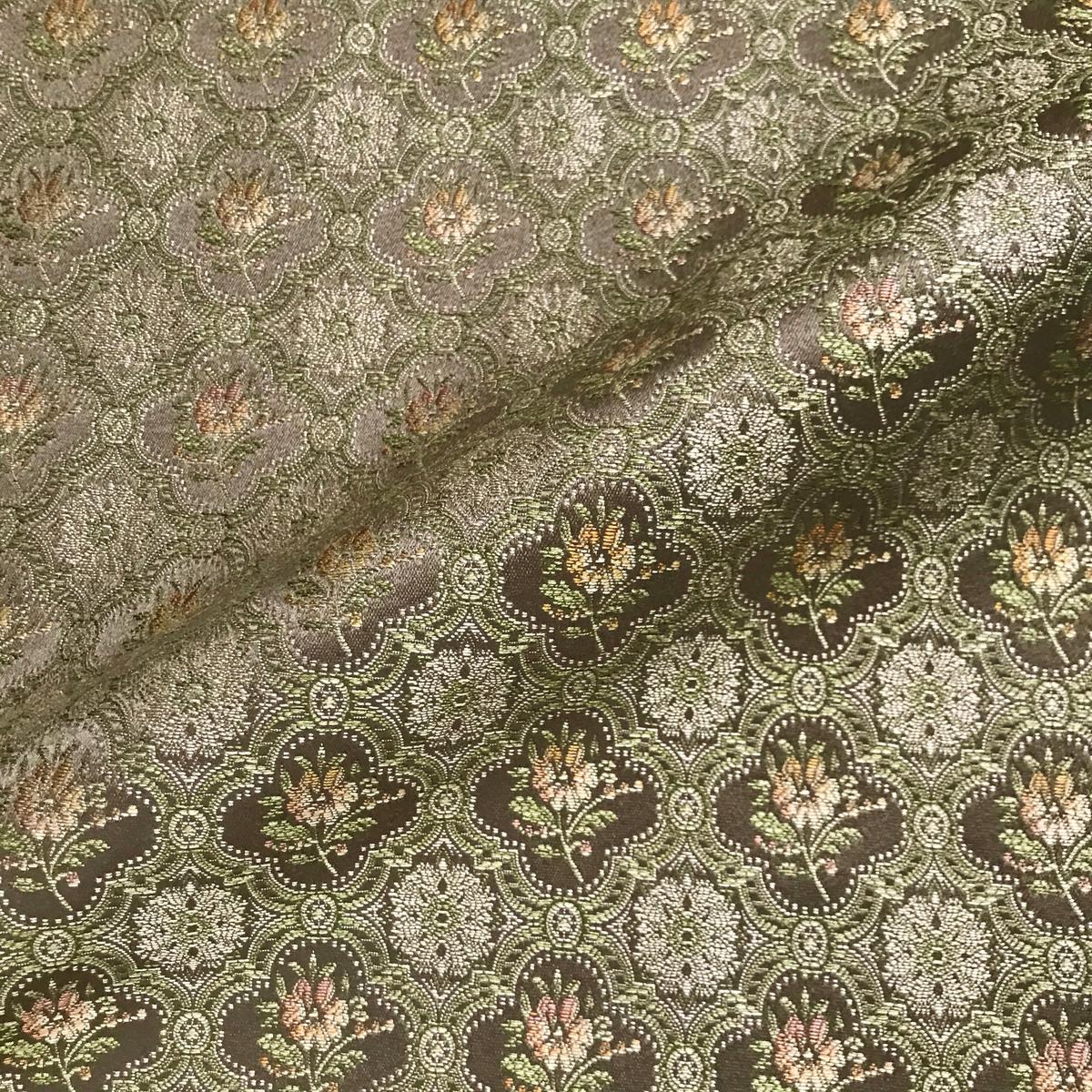 Copper Amaryllis Lightweight Floral Upholstery Fabric - 54"
