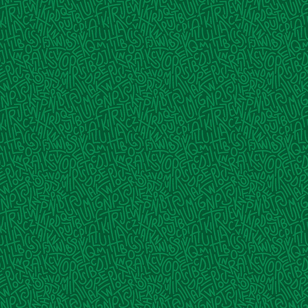 Curved Bold Caps - Dark Green