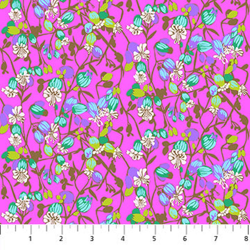 Fabric Northcott Anna Maria Fuchsia Silene Jumpstart by the Quarter Yard AMT127-84V