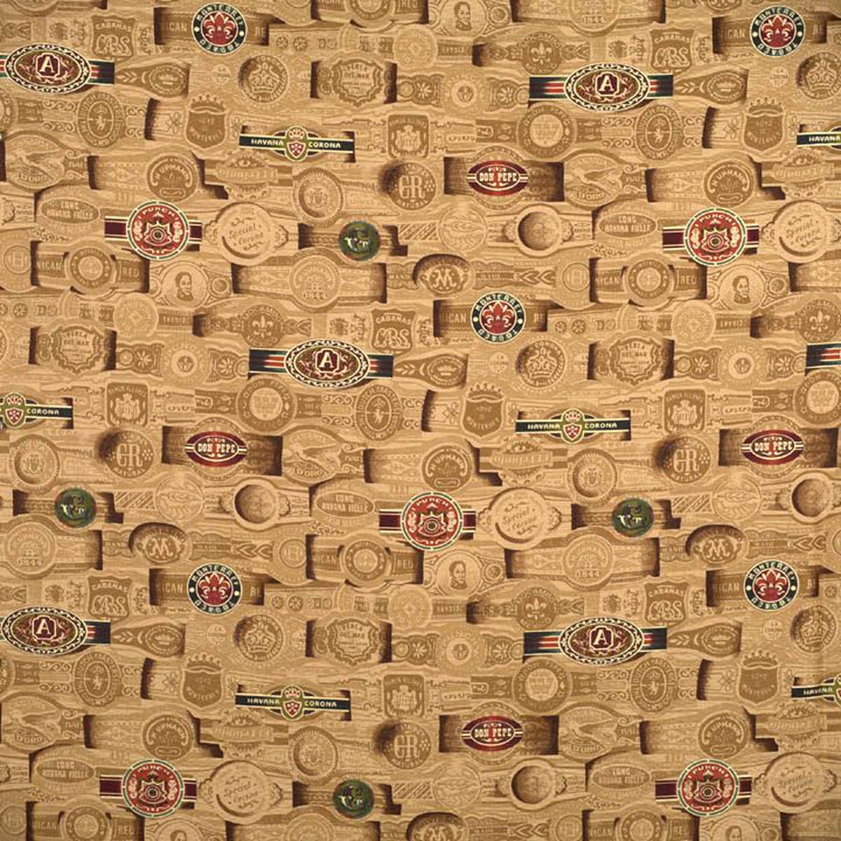 Havana Tobacco Leaf Fabric