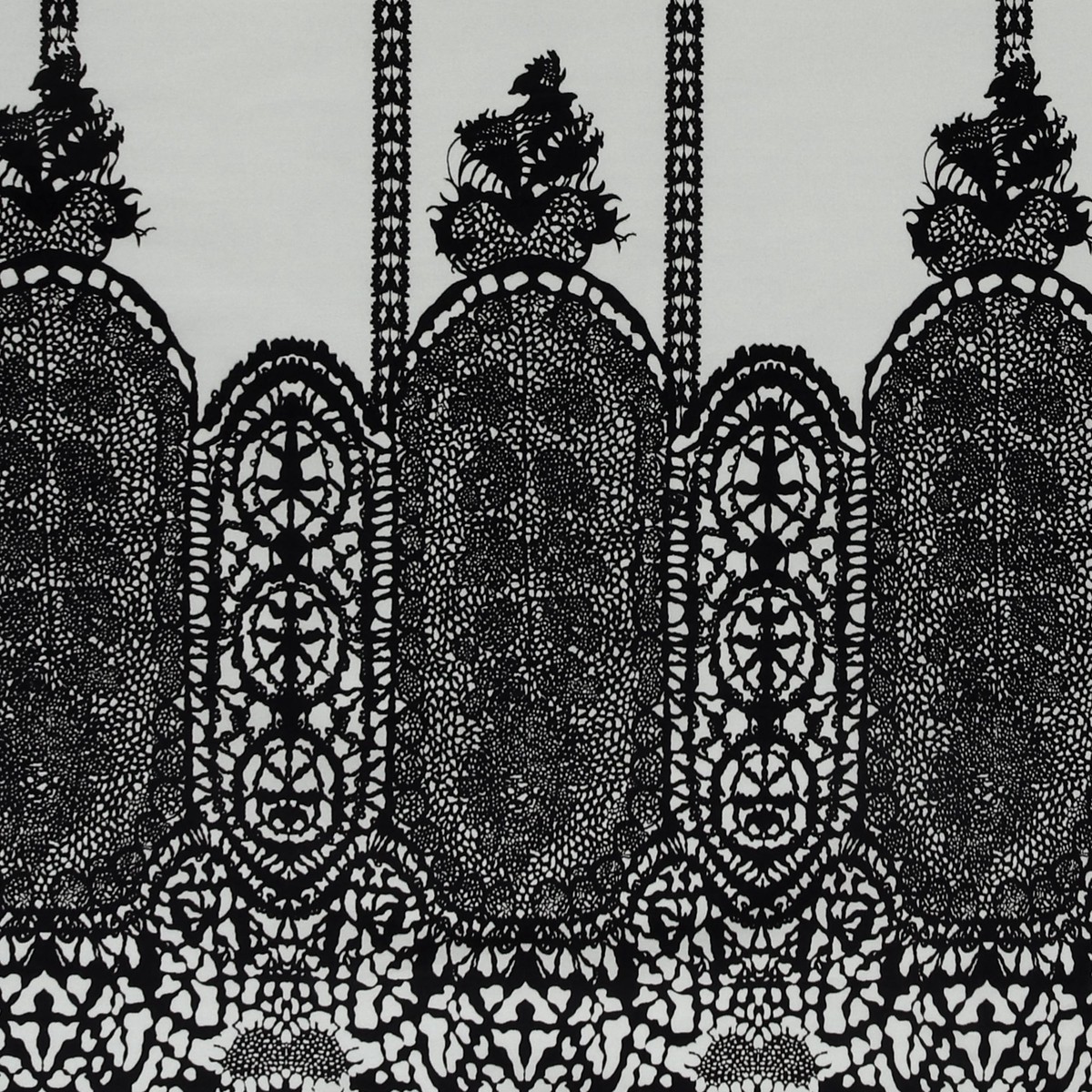 Printed Cotton - FANTASY - 006 - Steel