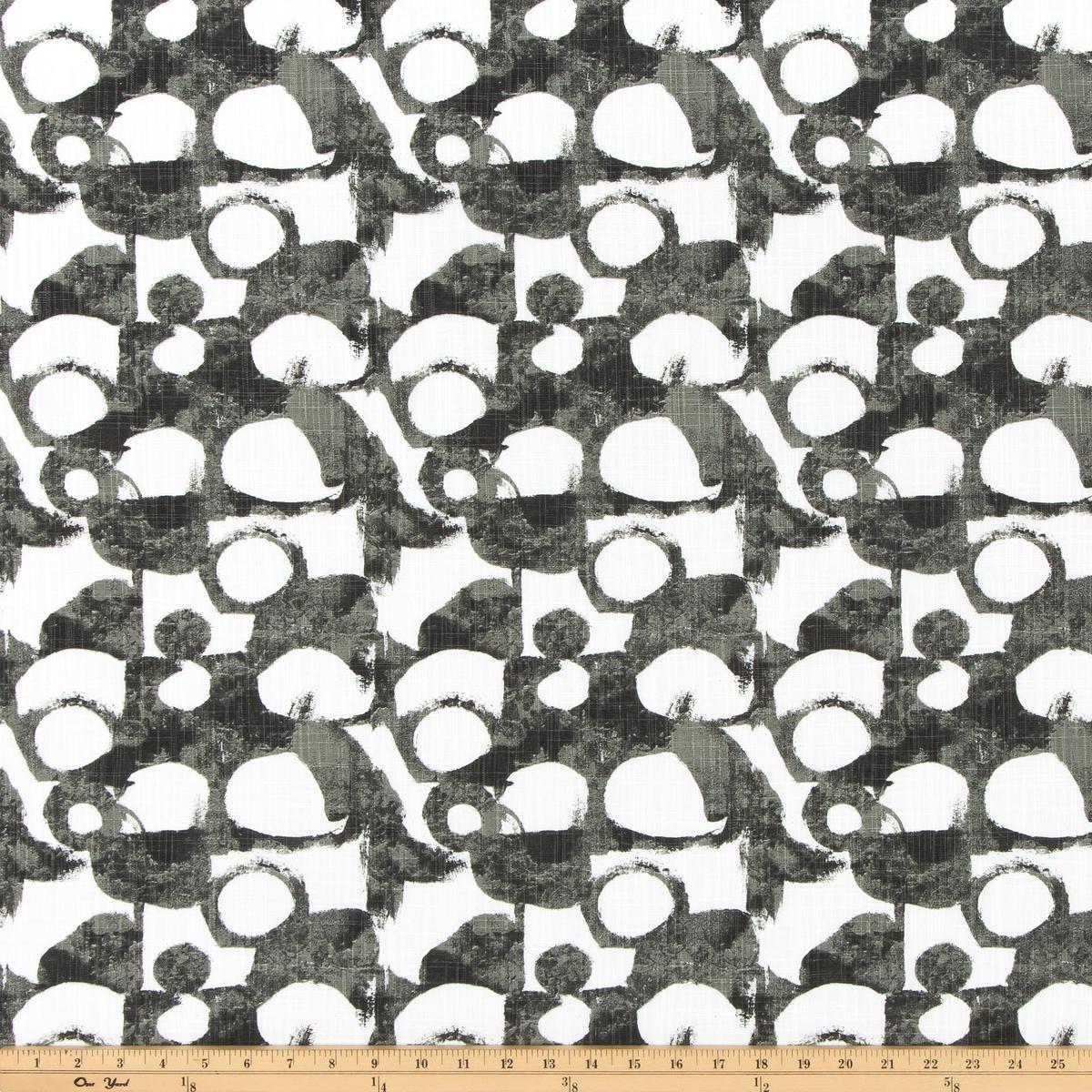 Revolve Raven Slub Canvas Fabric By Premier Prints