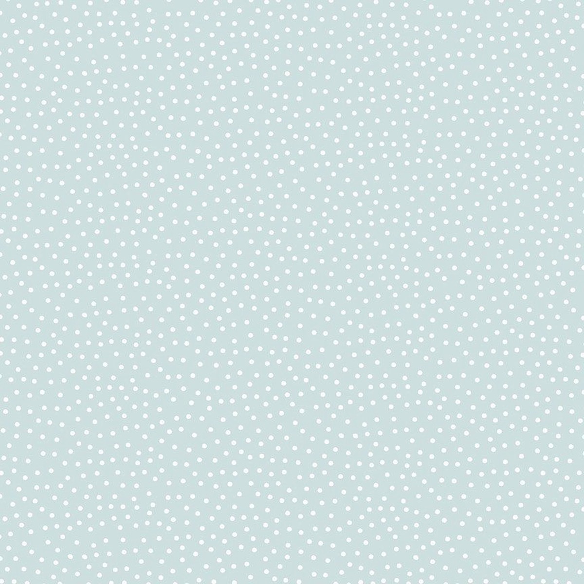 Til The Cows Come Home - Dots Blue Chambray Digital Cotton Fabric