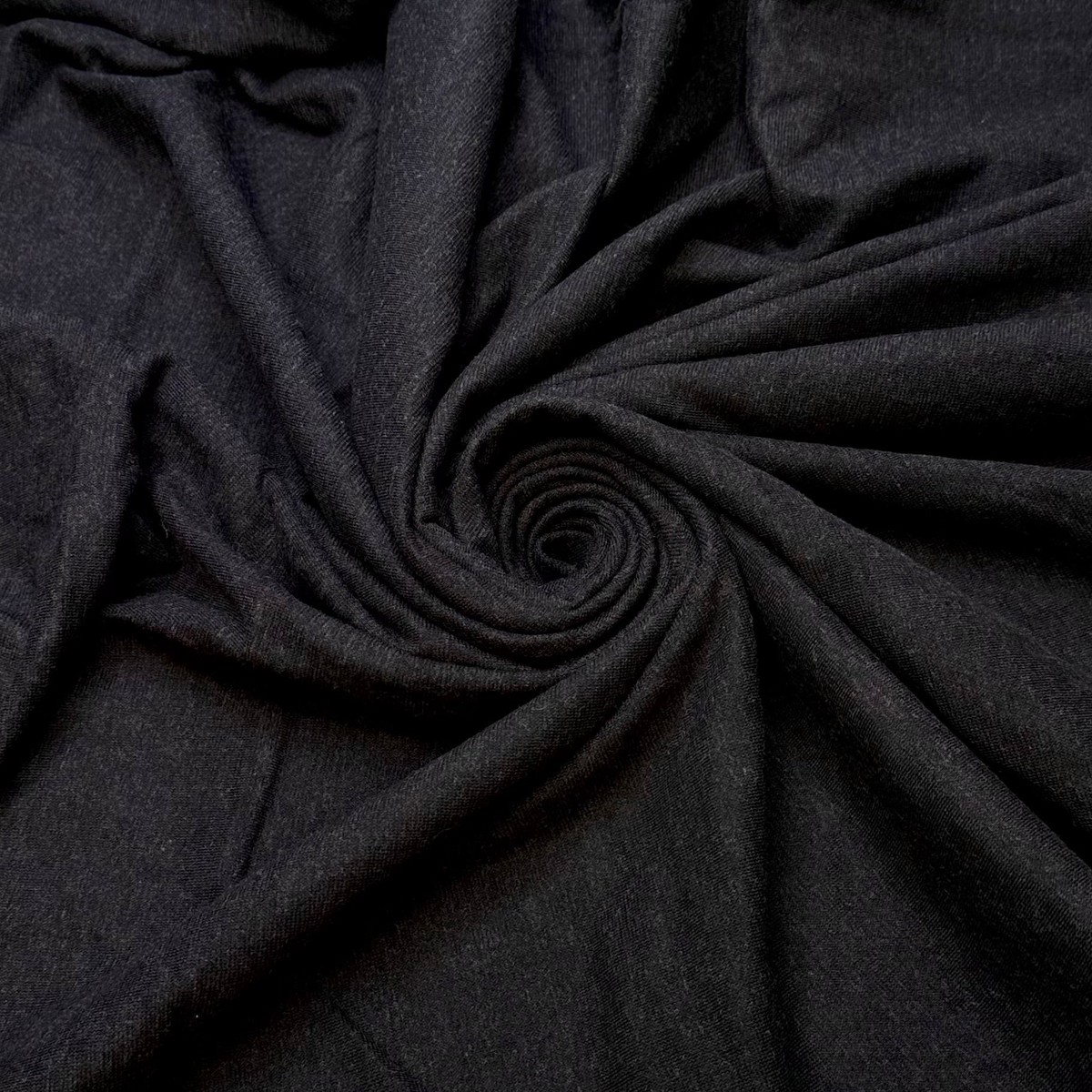 Wrong Needle Size - Double Cloth Knit Natural Blend - Dark Grey/Black - 1M Bundle