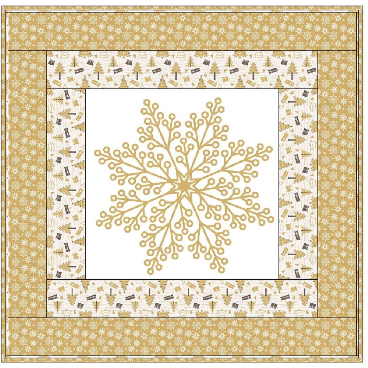 A Golden Christmas Wall Hanging 42 x 42