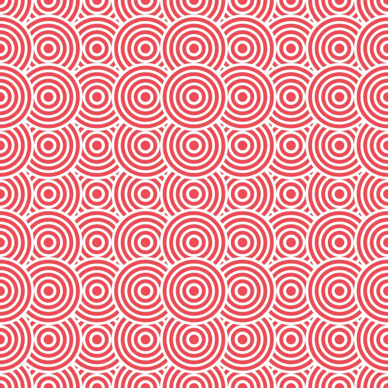 Get Back Circles Fabric - Red