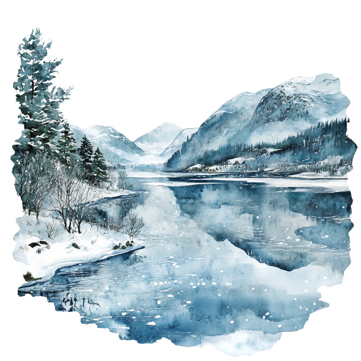 Winter Scotland Fabric Panel 19