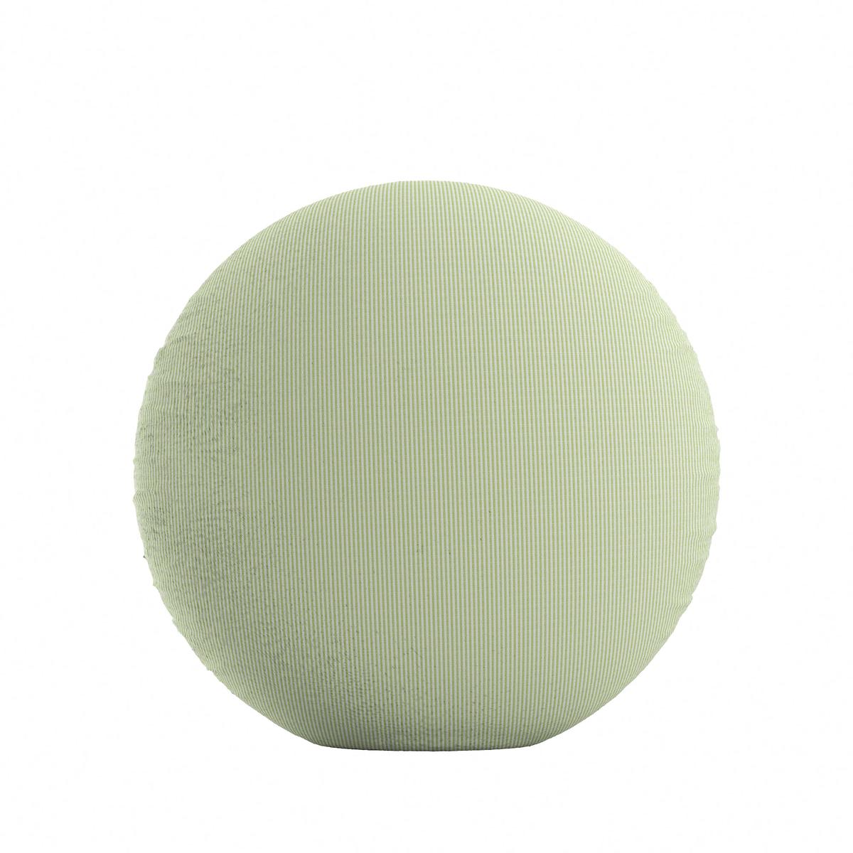 Circular Throw Pillow in Baldwin Grass