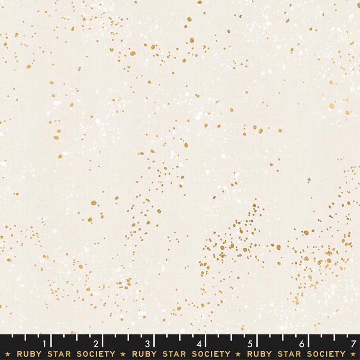 Fabric Ruby Star Society White Gold Speckled Metallic by the Quarter Yard RS5027-14M