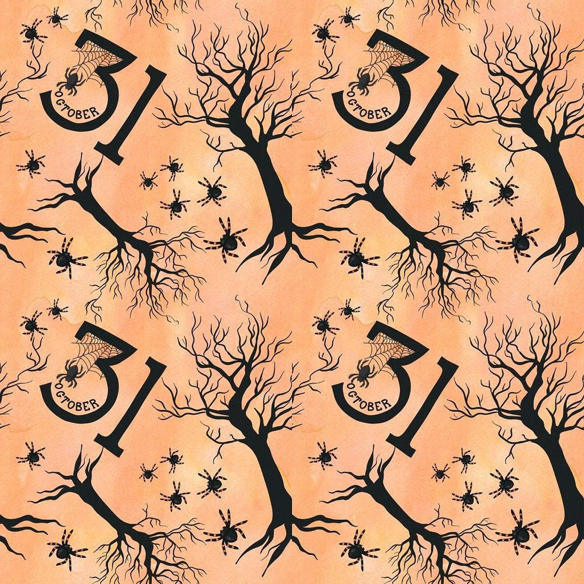 Halloween Please Spooky Forest Fabric