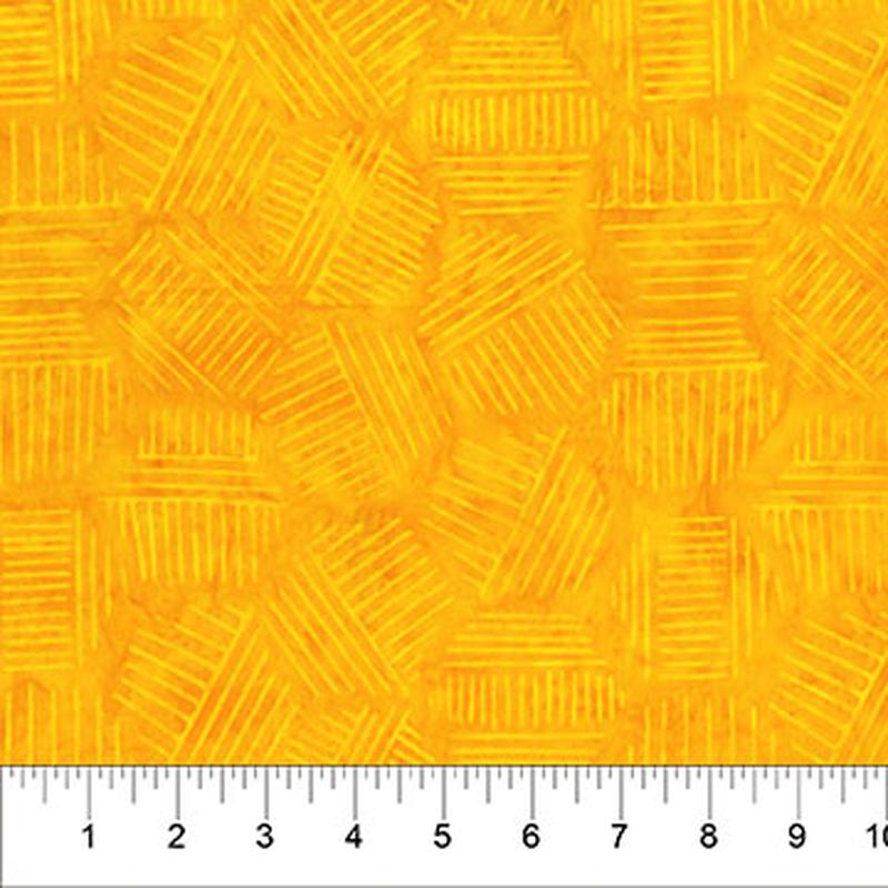 Hexies Batiks Sunglow