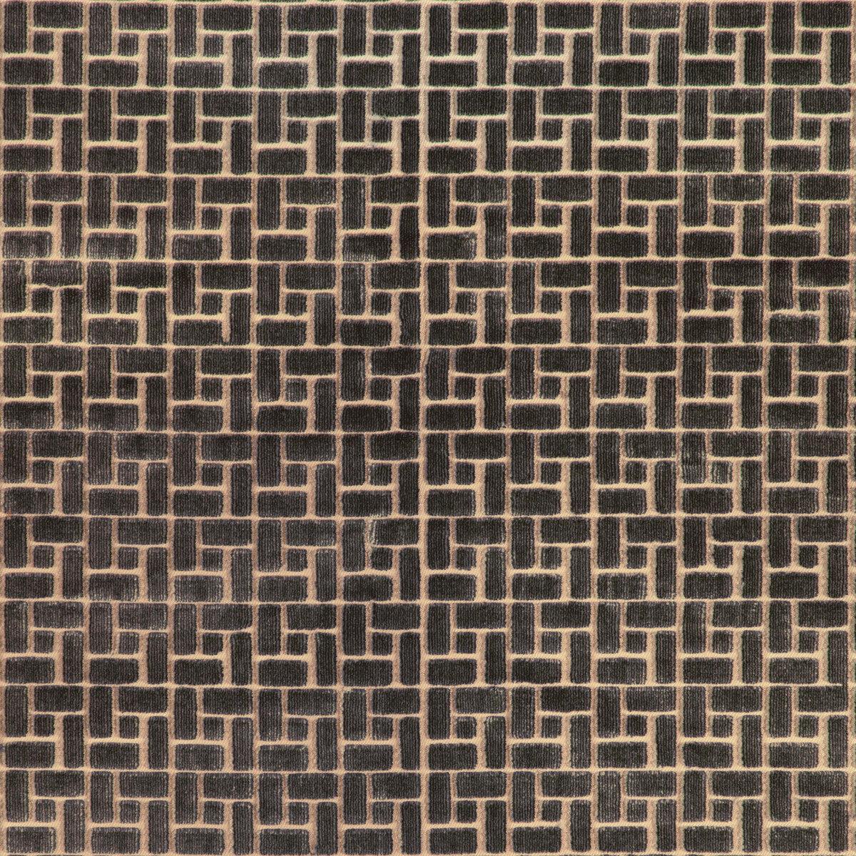 Fieldstone Velvet Domino Fabric