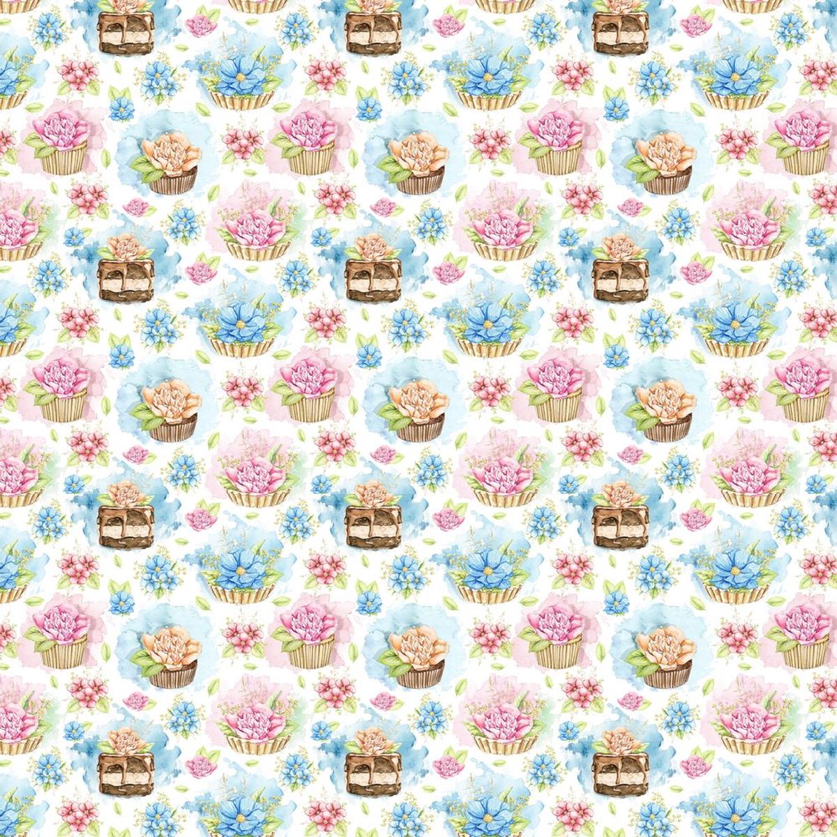 Packed Decorative Cakes Cupcakes Fabric - Multi