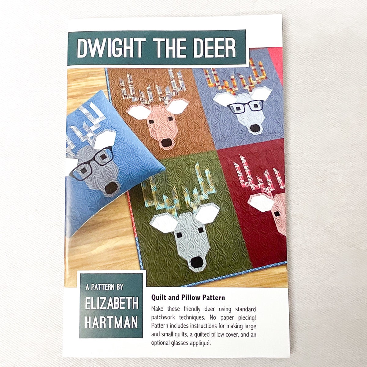 Boundless Dwight the Deer Quilt Kit by Elizabeth Hartman - includes fabric, pattern, and binding