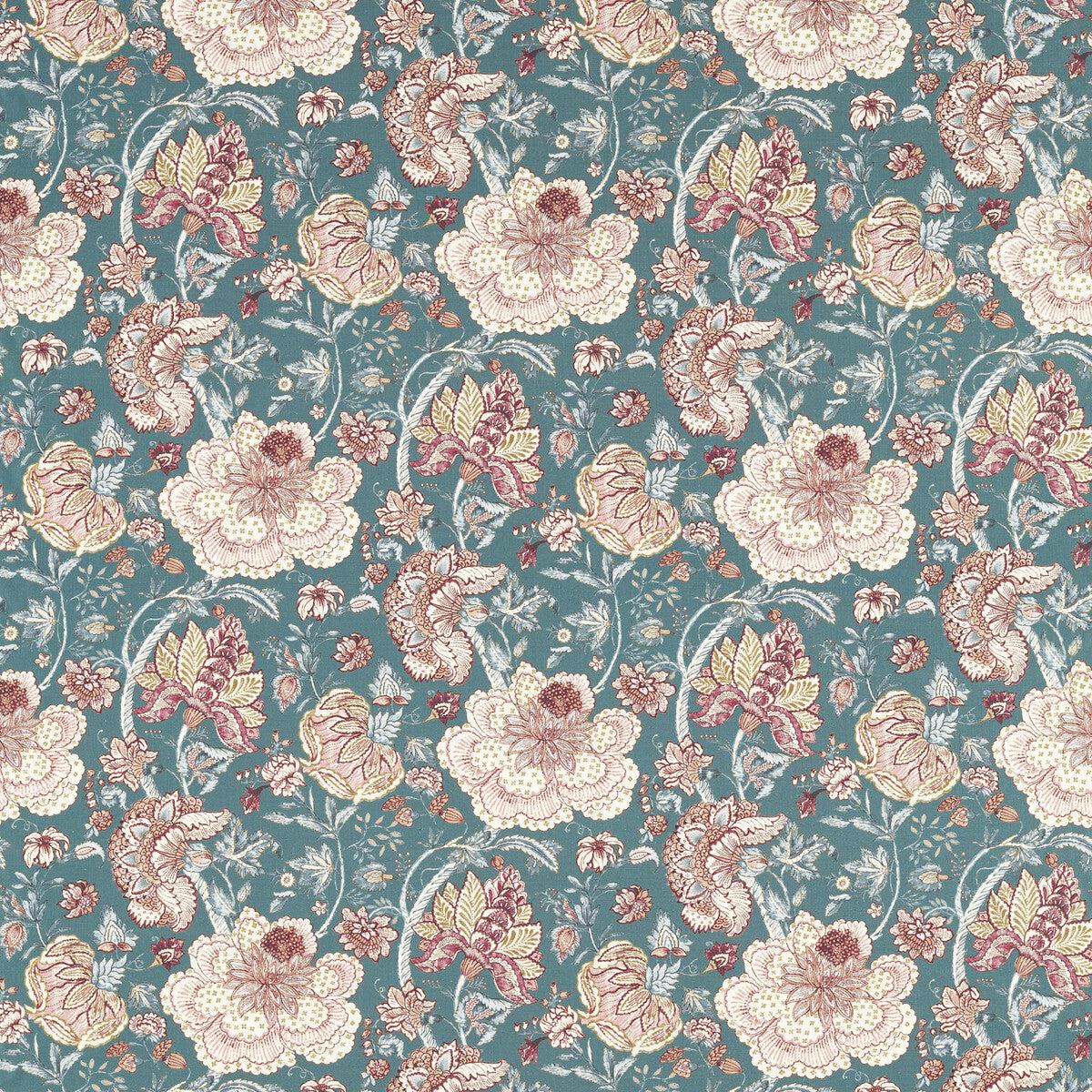 CLARKE AND CLARKE - LUCIENNE- TEAL - Fabric by the Yard - TEAL