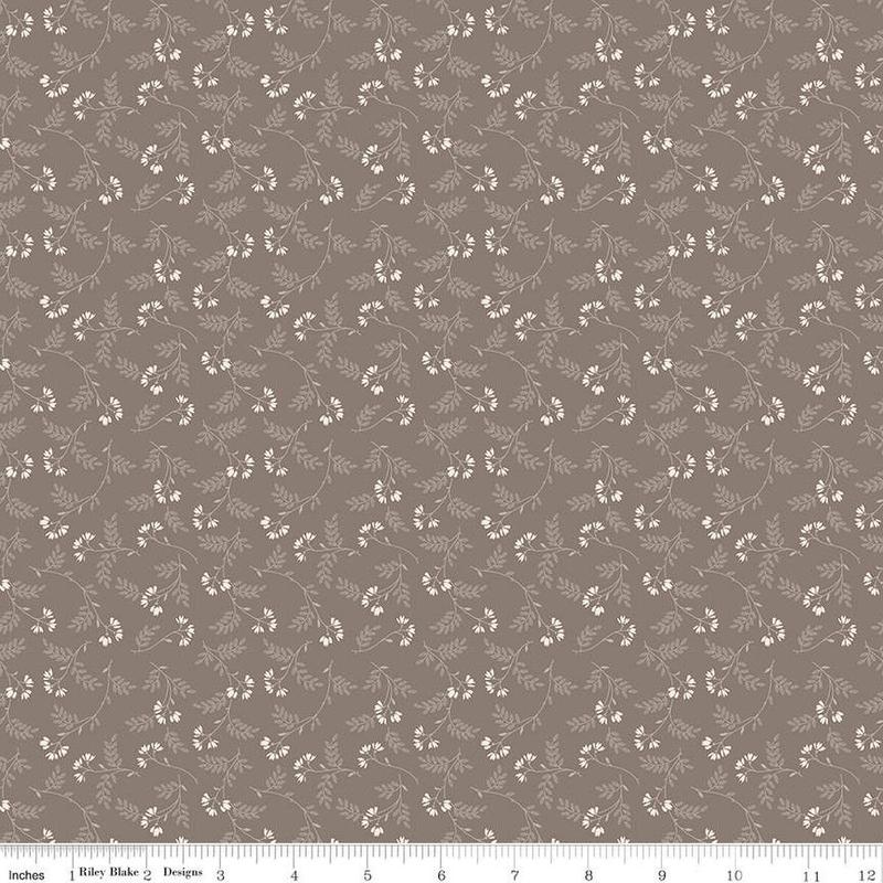 Fabric Riley Blake Pebble Vine Piece & Plenty by the Quarter Yard C15887-PEBBLE