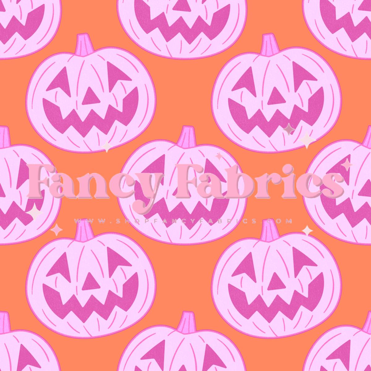 Pink Jack O Lanterns | PREORDER | By The Yard