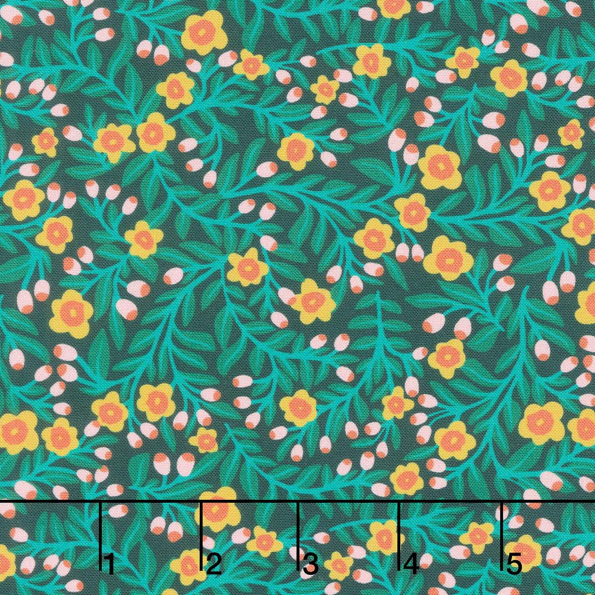 Rainbow Vale - Blooming Vines Forest Yardage