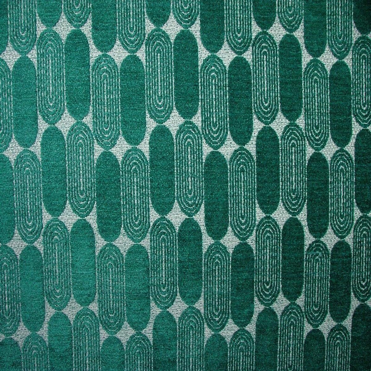 Capri Teal Chenille Fabric Ideal For Curtain Upholstery Cushion Roman Blind Etc