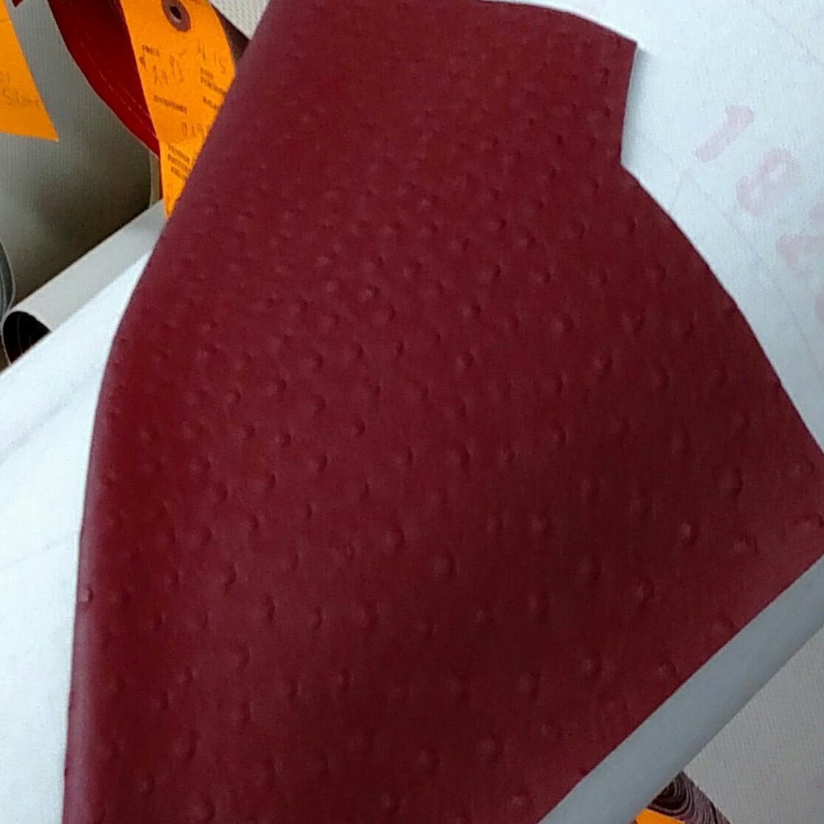 JJ Ostrich Burgundy Vinyl 54" - Sold by the CONTINUOUS YARD!