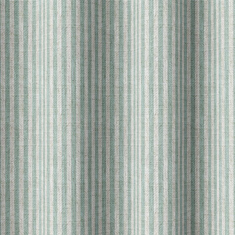 'Aerial View' Fabric by the Metre (Aqua Blue/ White)