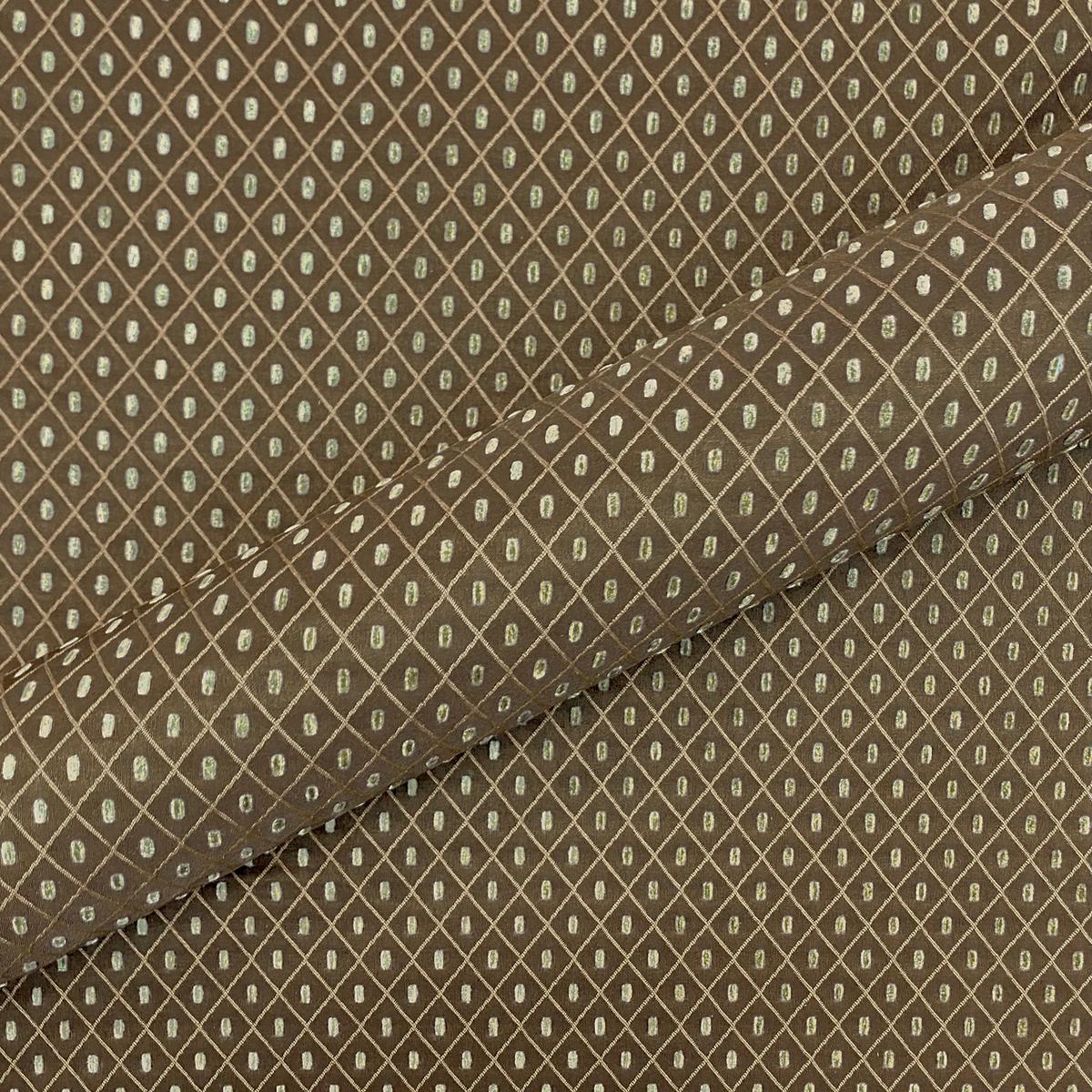 Chocolate Diamond Jacquard Upholstery Fabric 54"