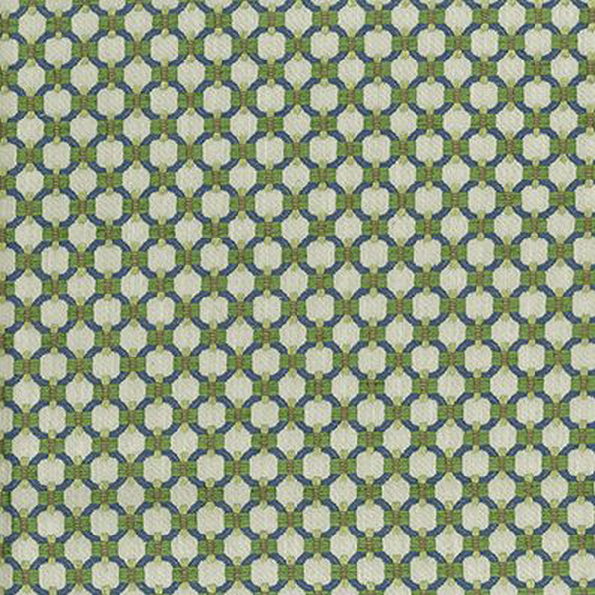 Nina Campbell Loveden Green/Cobalt Fabric NCF4610-04