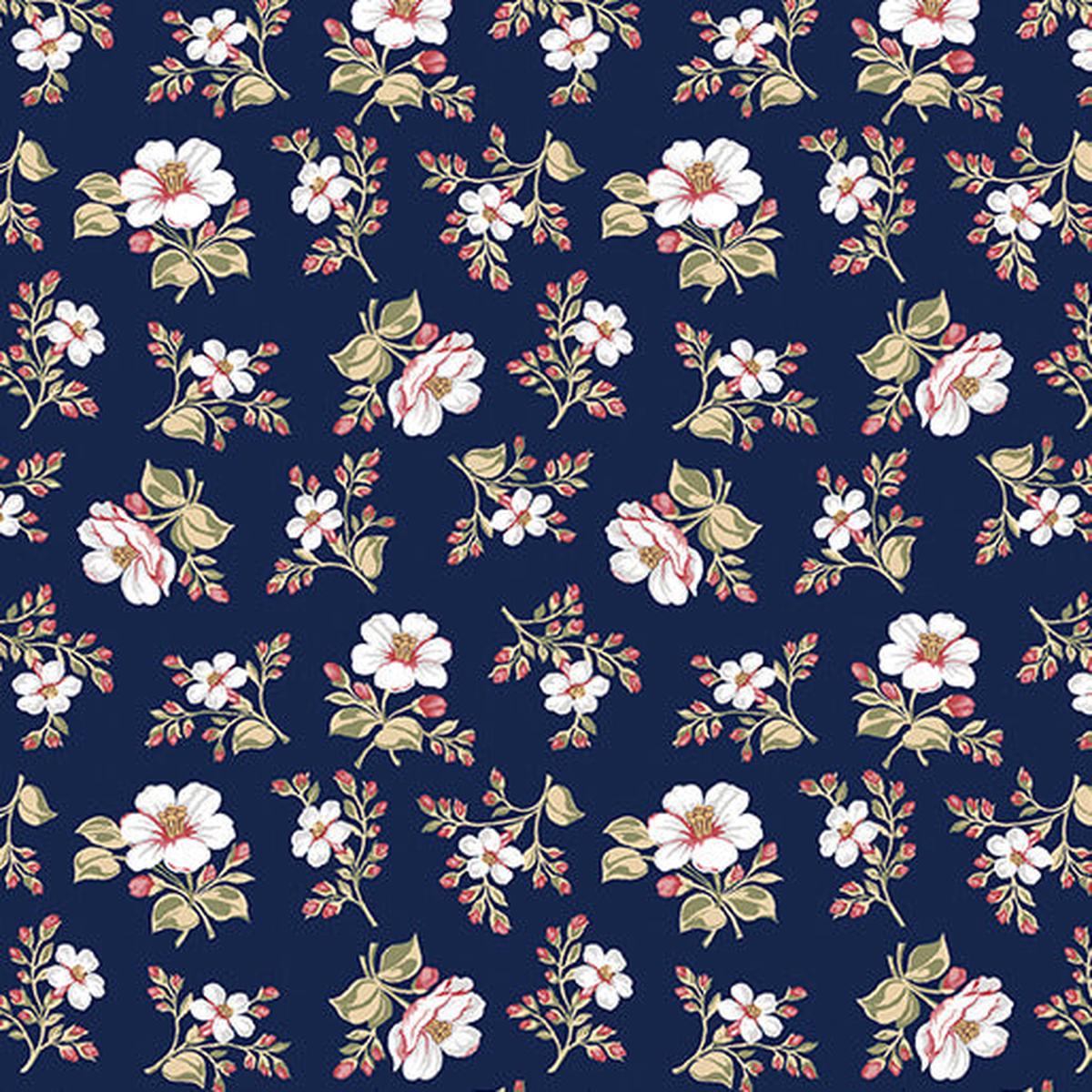 Bandana Medley - Emma - Navy - Yardage