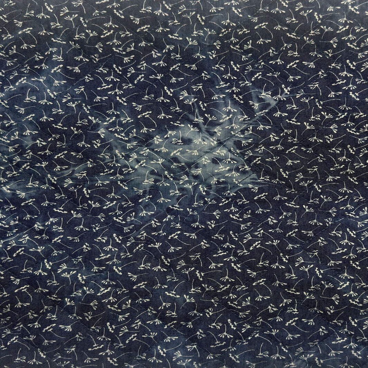 Dandelion Quilted Chambray Navy Tie Dye