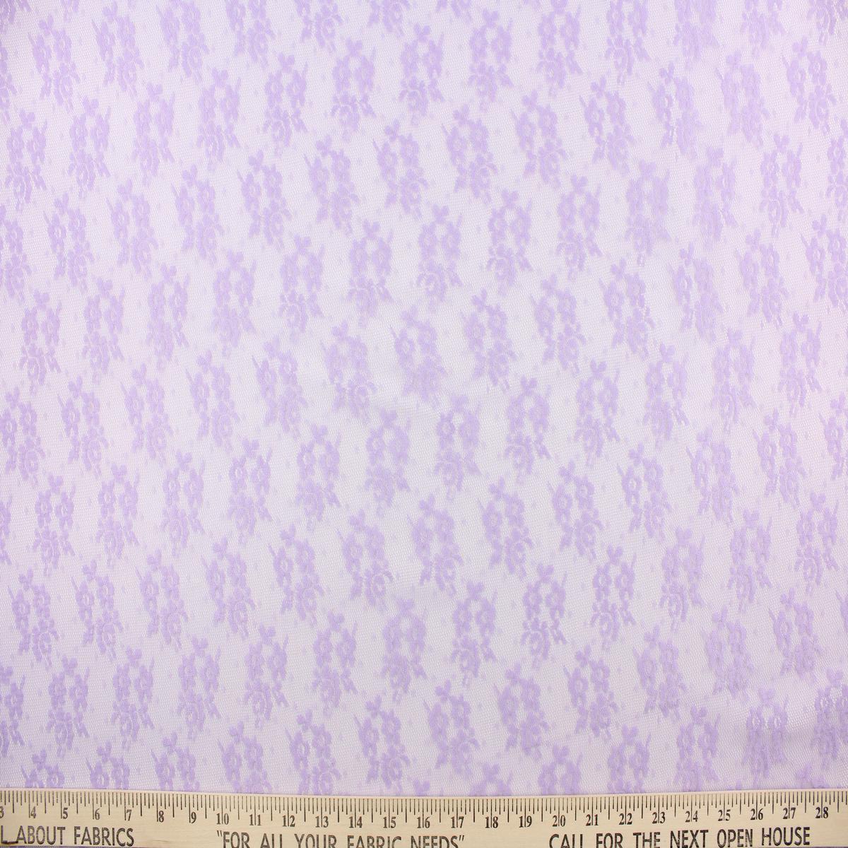 Lace Woven Small Floral in Purple