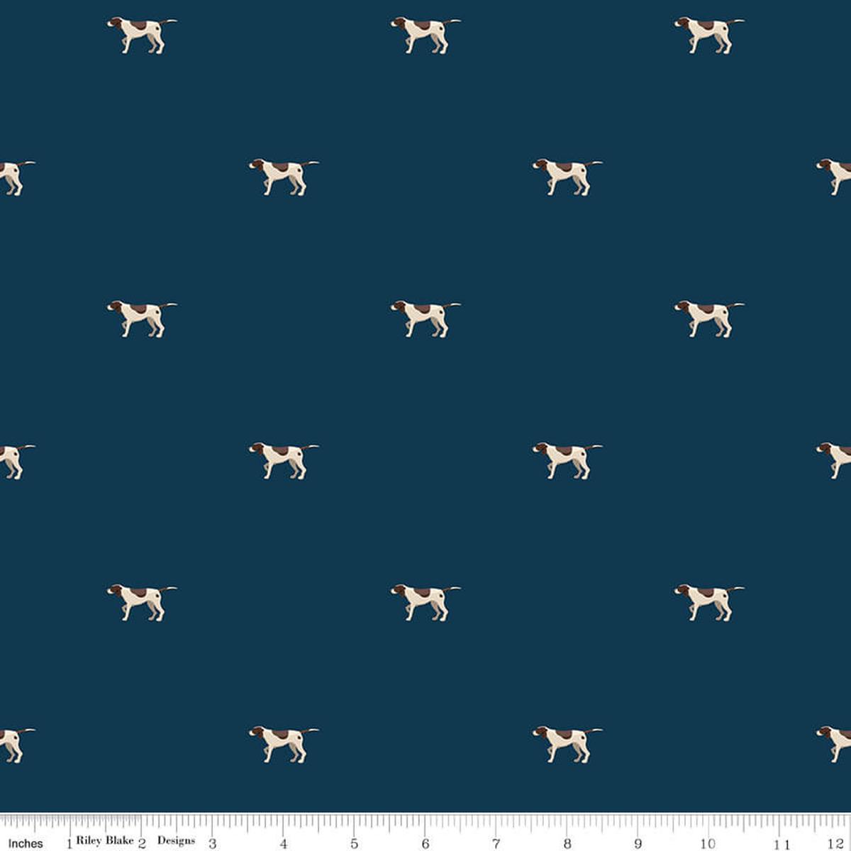Plaid-Venture Club - Pointers - Navy 44"/45" Fabric Per Yard