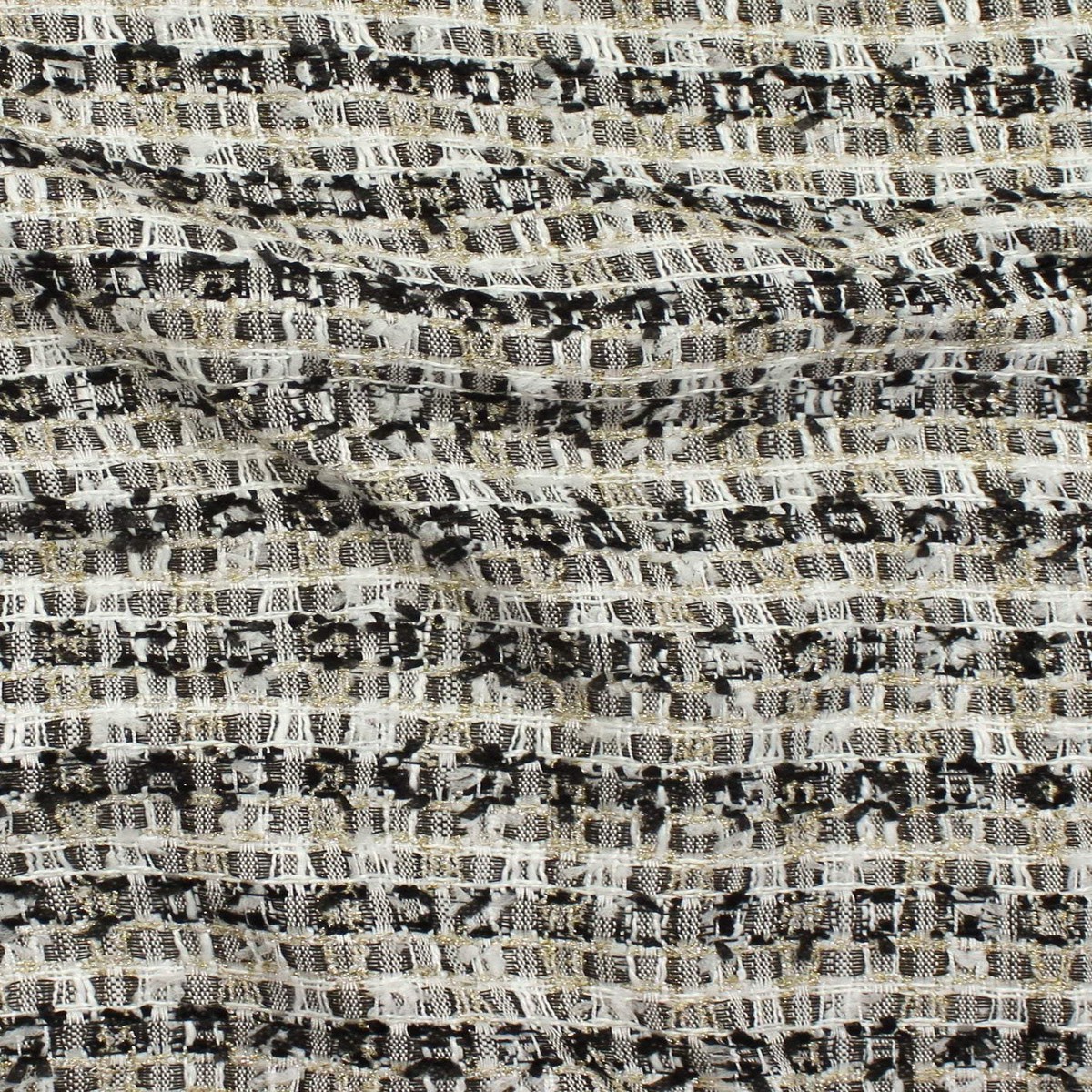 Tasha Tweed Black / White / Metallic