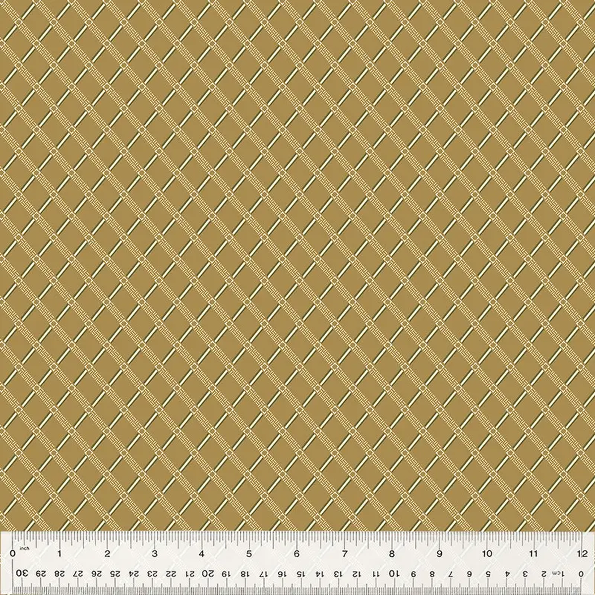 Elliot Julie Hendricksen 53791-7 Almond Lattice Cotton