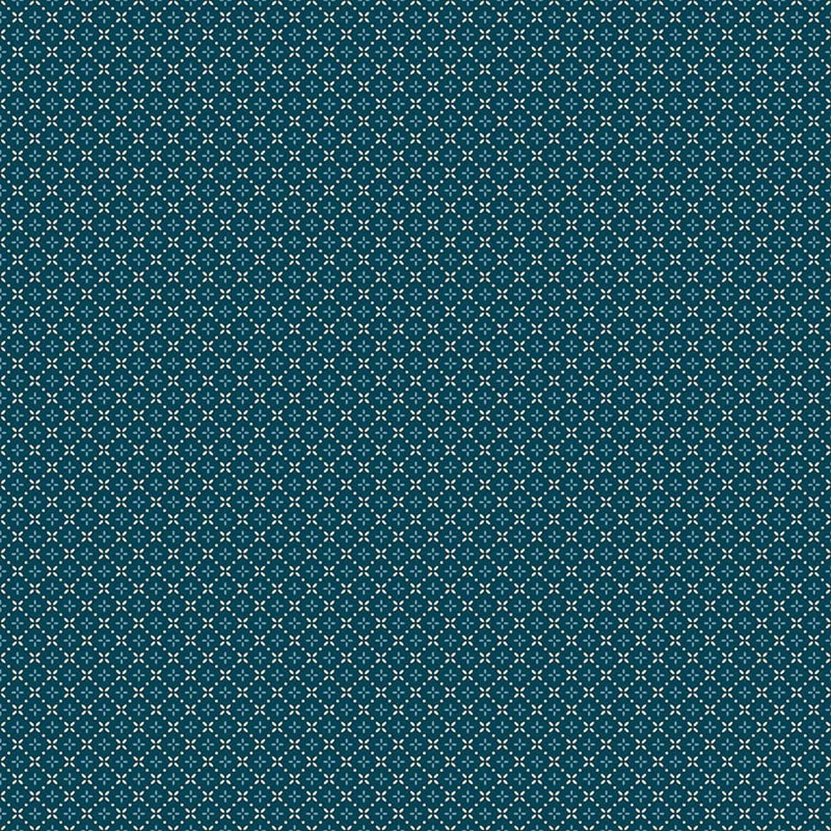 Makower Cozy House - Grandma Stitches Midnight 2-1258B