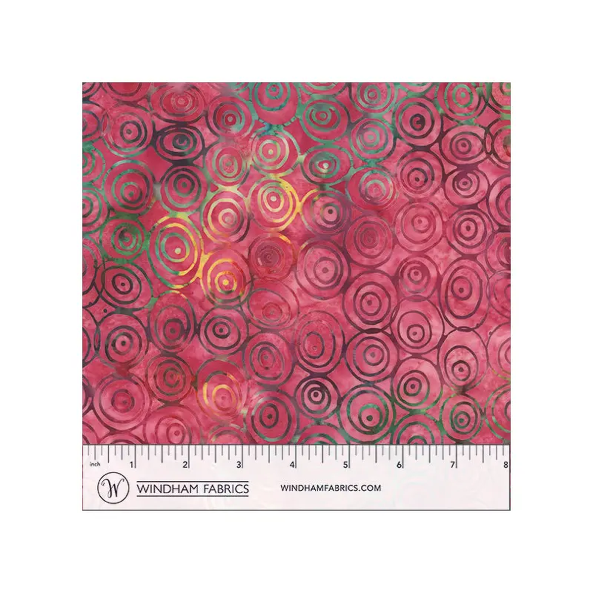Glee Baliscapes 20013Q-X Pink Targets Batik Cotton