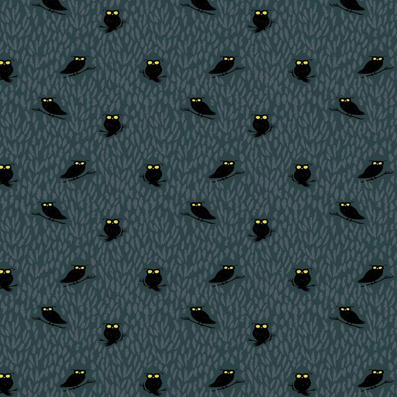 Tiny Frights Eerie Owls By Ruby Star Society For Moda Smoke