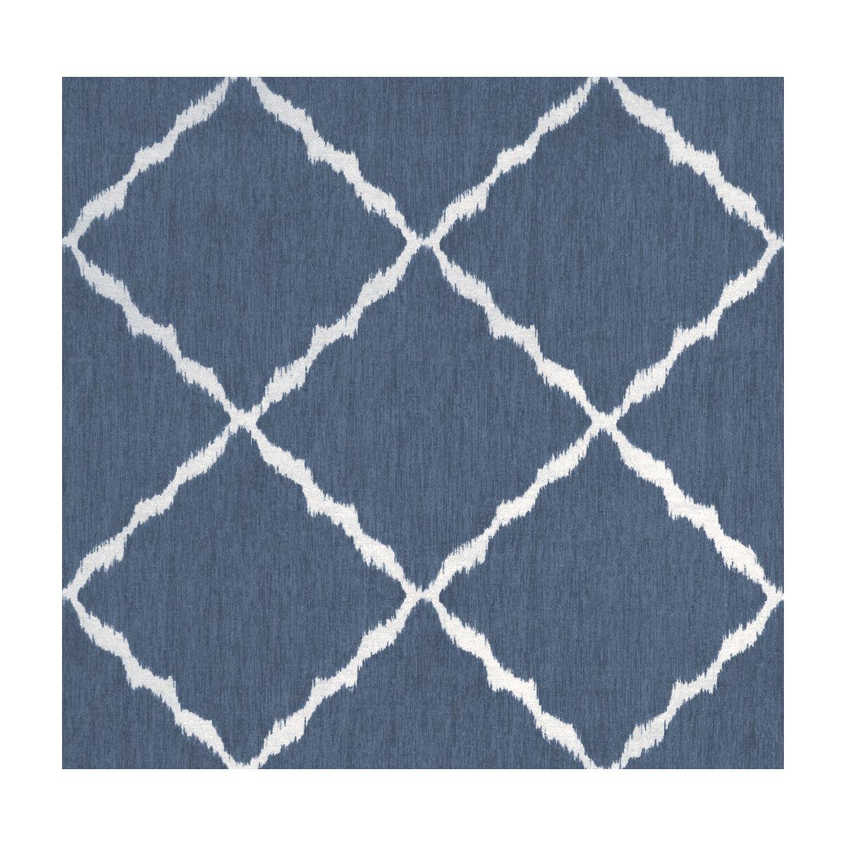KRAVET BASICS - IKAT STRIE- INDIGO - Fabric by the Yard - INDIGO