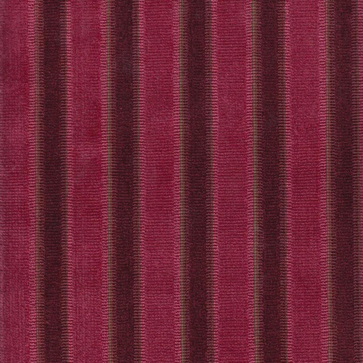 Quadrille Woven Fabric: La Coupole Stripe - Bourgogne; 100% Viscose, Imported from Italy - Quadrille Wovens: La Coupole Stripe - Bourgogne